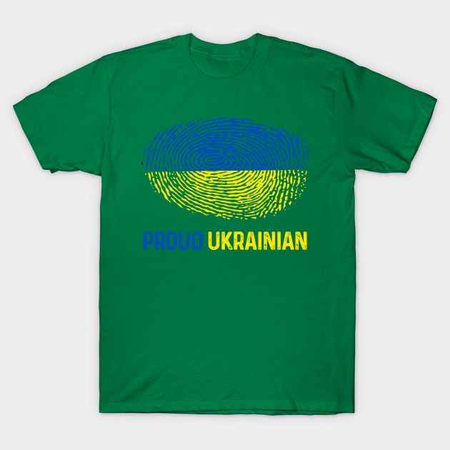 Ukraine Flag Proud Ukrainian T-Shirt by Scar